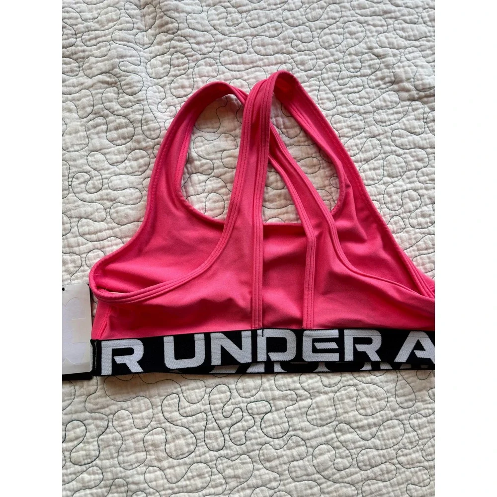Under Armour Girls Pink Crossback Sports Bra‎ YXL